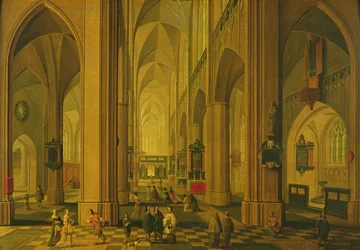 Innenraum einer Kirche in Antwerpen, ca. 1660